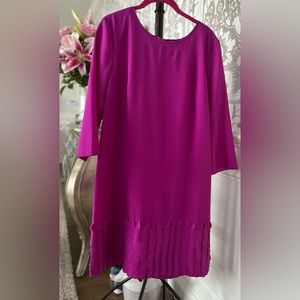 Fuschia Shift Dress; Size 12